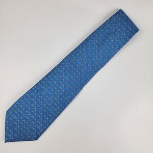 Vineyard Vines, Custom Collection, The 200 Club on Blue Silk Tie Golf USA EUC